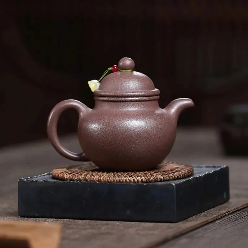Tradition Yixing Purple Clay Tea Pot Household Handmade Teapots Chinese Zisha Tea Set Beauty Tea Infuser Kettle Teaware 210ml