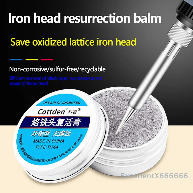 3/2/1Pcs 6g  Non-stick Tin Solder Cream Clean Paste Soldering Iron Tip Tinner Activator Tip Cleaner Remover Refresher