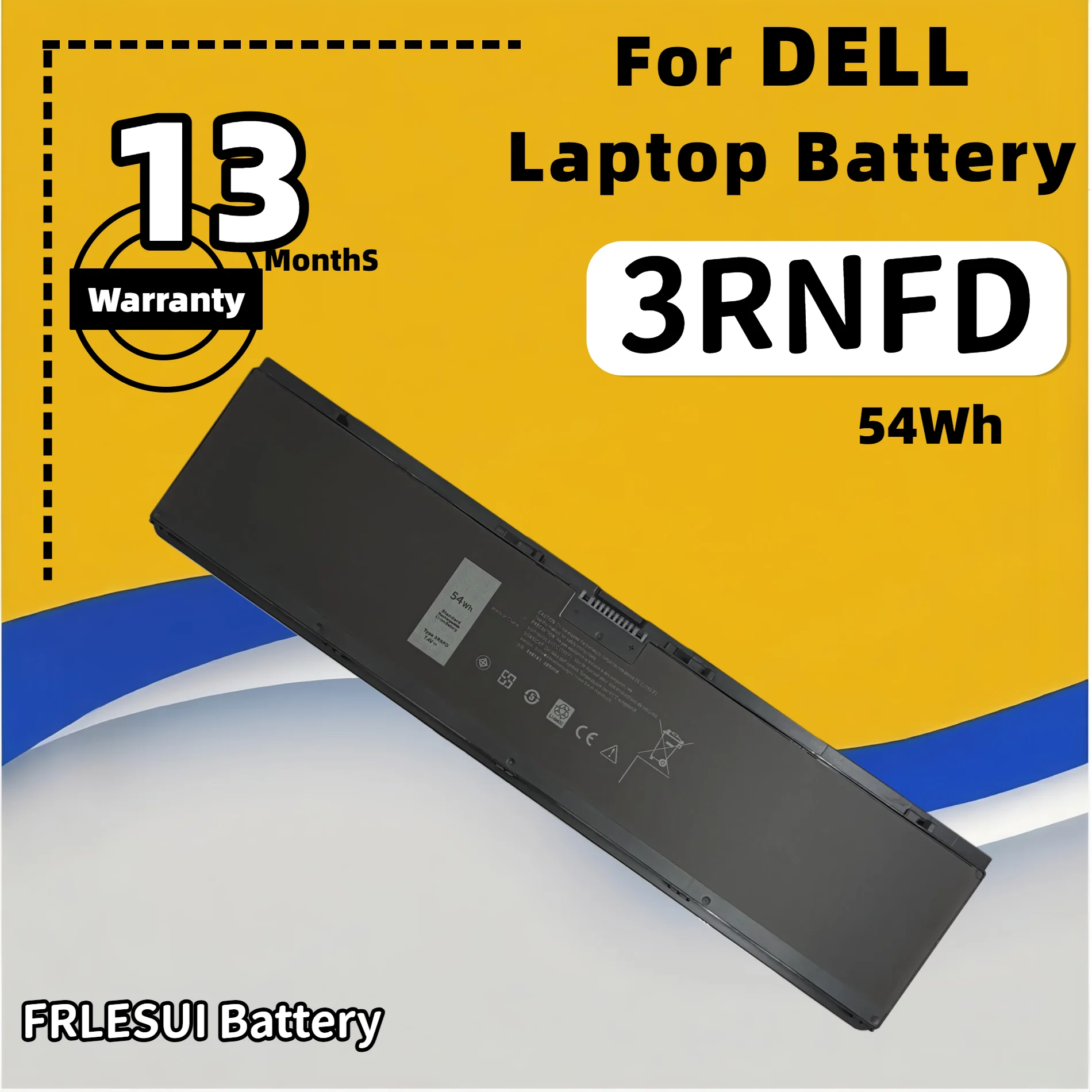 

FRLESUI For DELL Latitude E7420 E7440 E7450 Series 34GKR V8XN3 G95J5 0909H5 0G95J5 5K1GW 3RNFD Laptop Battery