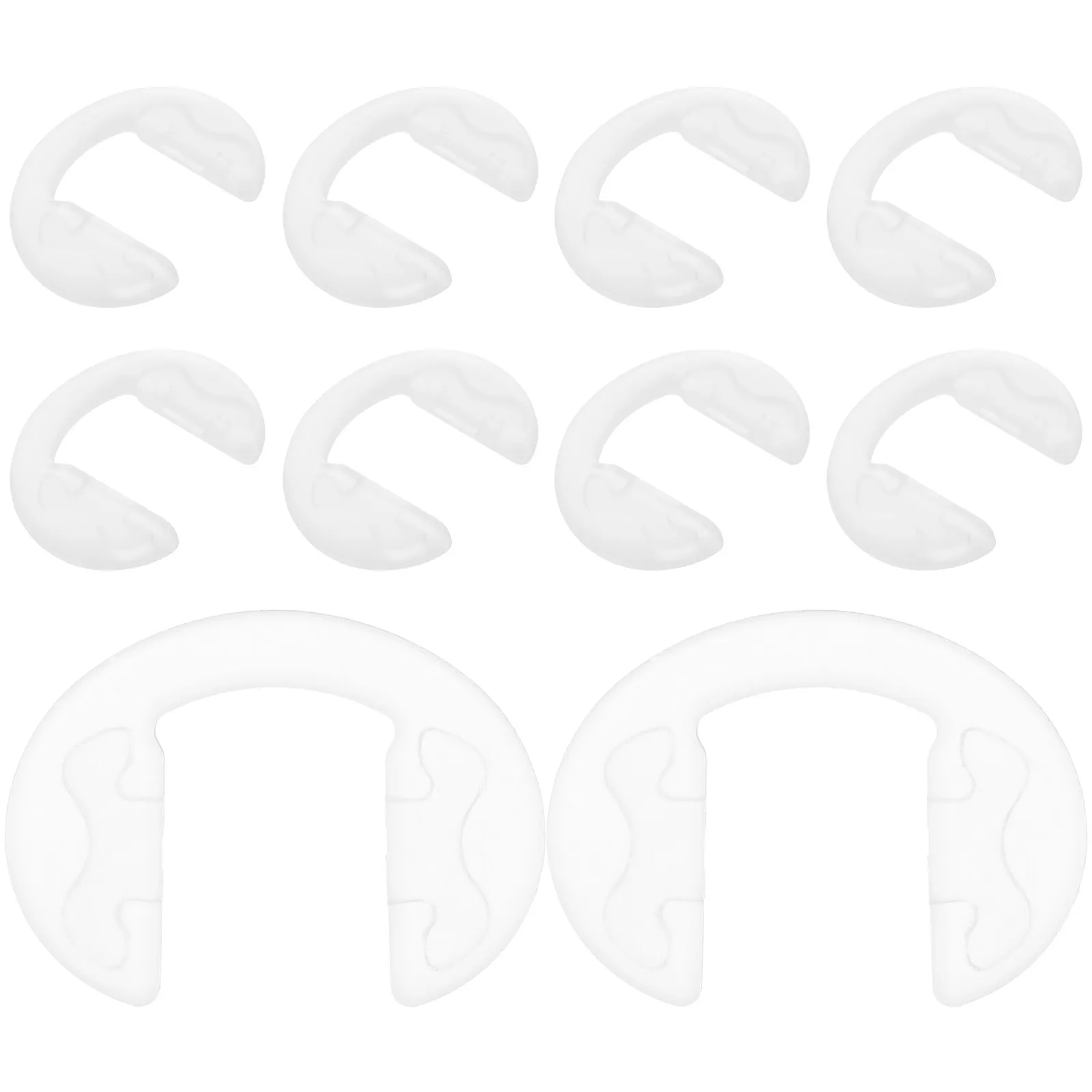 

10Pcs Glasses Nose Pads Silicone Anti-Slip Nose Supports Relieve Nasal Pressure Improve Fit Stability for Eyeglasses Sunglasses