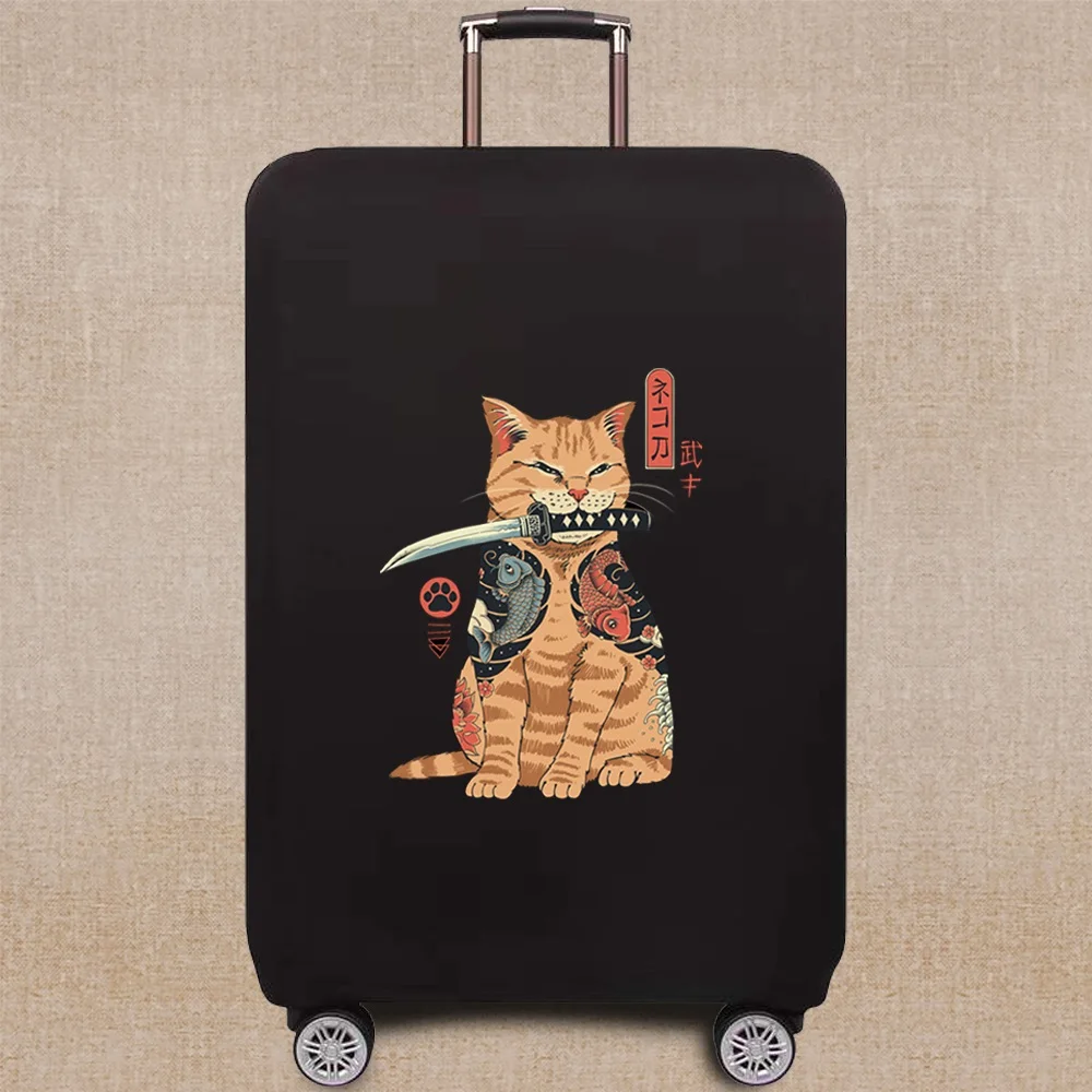 Animal Pattern Travel Elastic Protective Cover Luggage Dust Cover Luggage Cover 18-32 Inch Trolley Baggage Travel Accessories