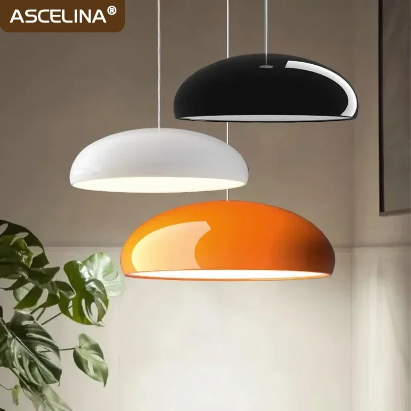 Nordic LED Pendant Light Modern 35/45/60CM Macaron Round Decor Lamp Lustre Dining Room Living Room Caffee Home Lighting Fixtures