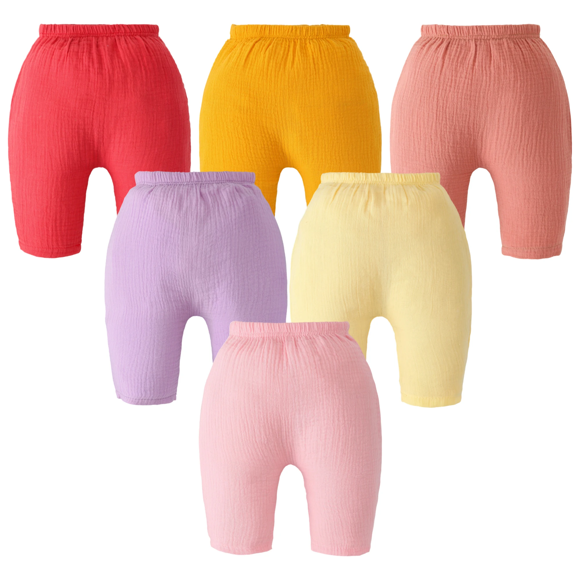 

Упаковка из 6 удобных штанов для маленьких мальчиков и девочек, леггинсы с подтяжками для младенцев, спортивные штаны унисекс для детей от 6 месяцев до 3 лет, мягкий хлопок