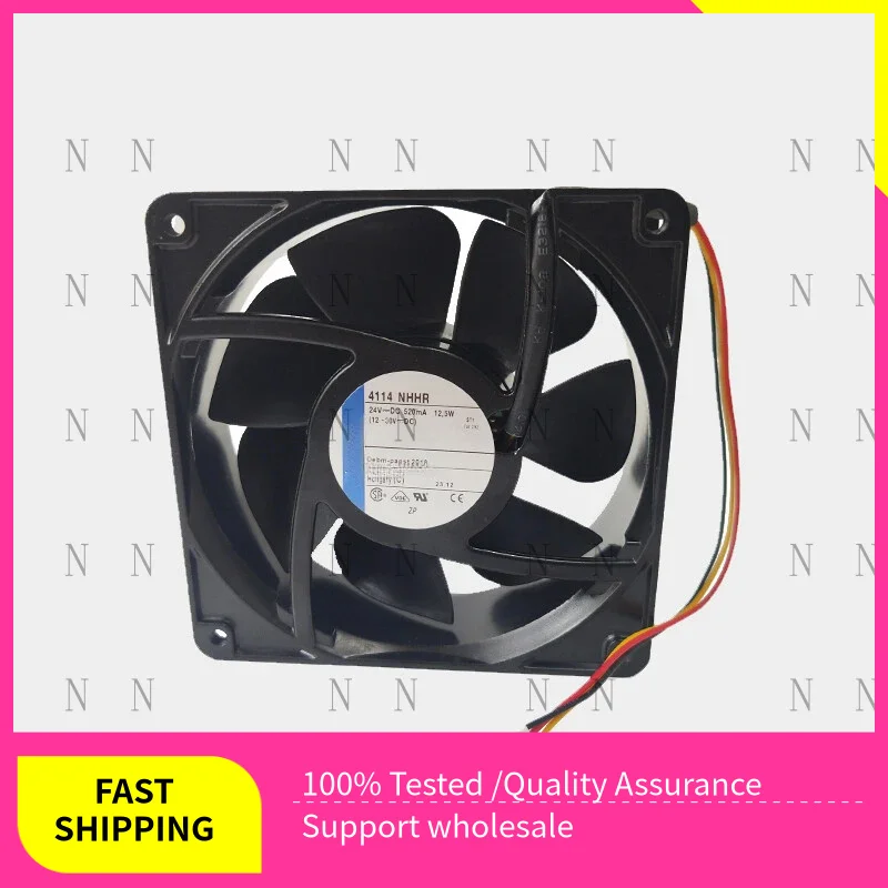 YJJ  High Performance Cooling Fan 4114 NHHR 24V 520mA 12.5W 120*120*38MM