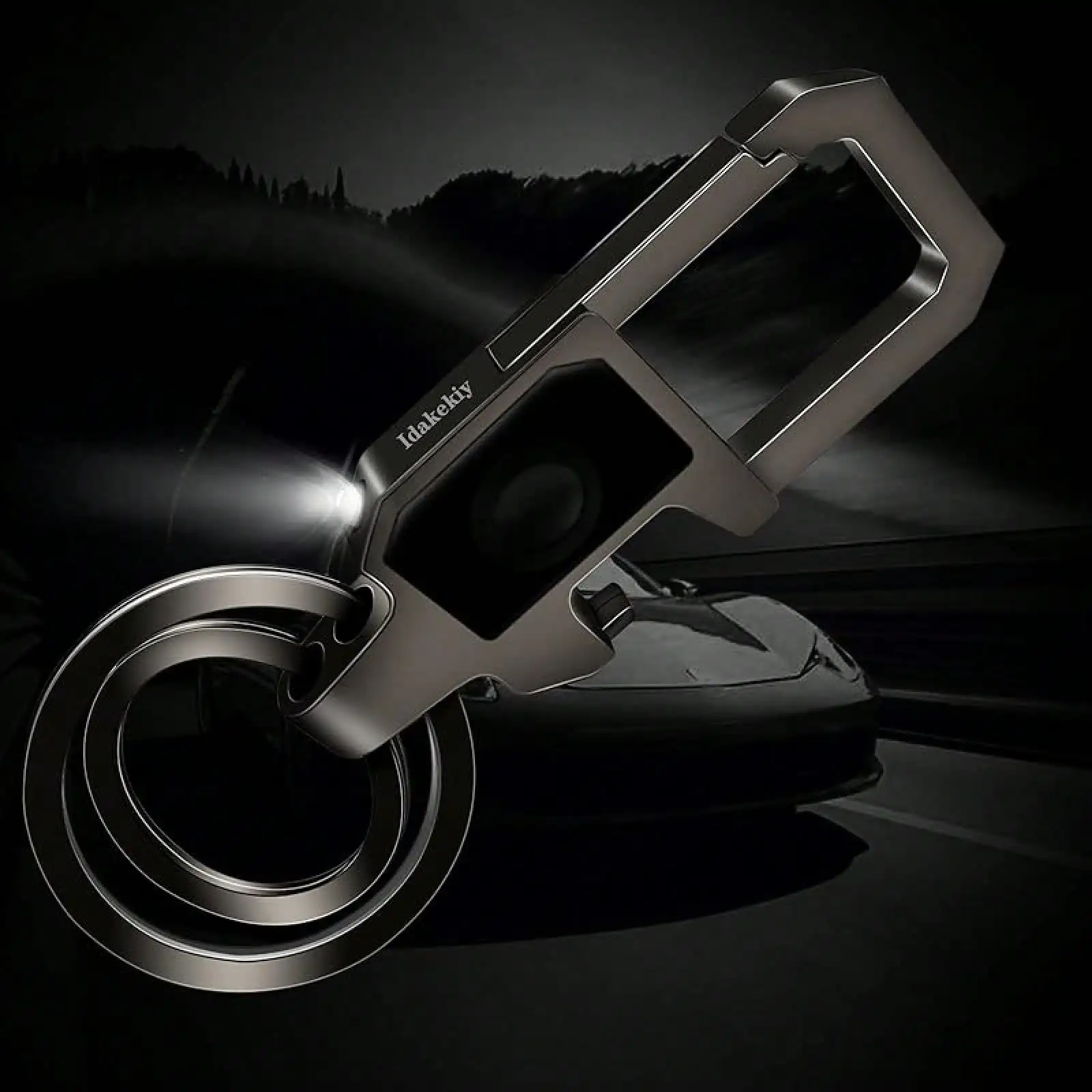 

Key Chain LED Light And Bottle Opener With 2 Key Rings Car Key Chain For Men And Women