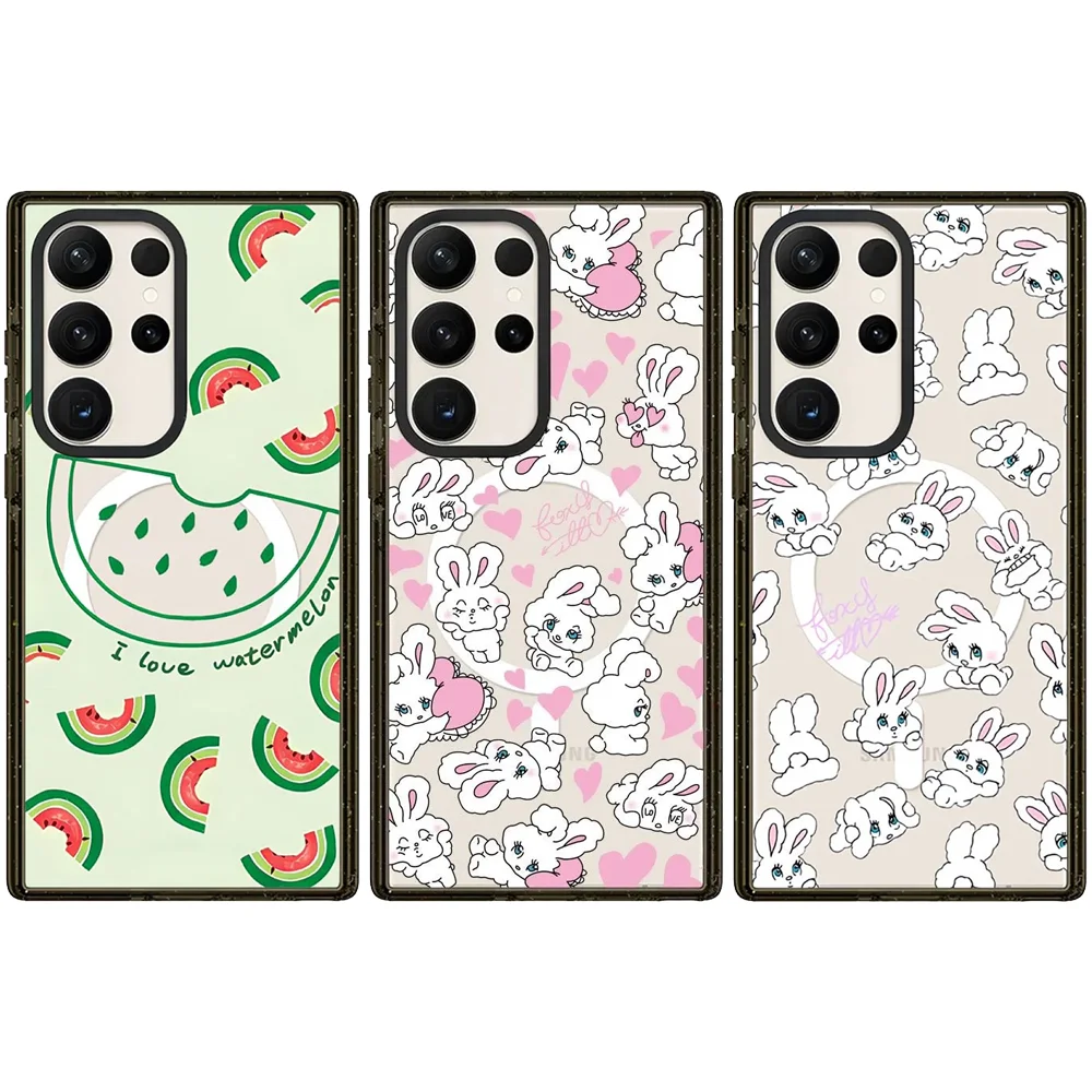 

6050899 Acrylic Magnetic Case: Compatible with Samsung Galaxy S23 U S24U S25 S26 Ultra S25+ S26 Plus Shell