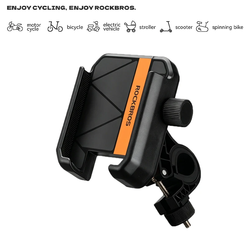 AliExpress ROCKBROS Bicycle motorcycle Handlebar Phone Holder Universal 4.7-7.2 inch Phone 360° Rotation Adjustable Holder Adjustable