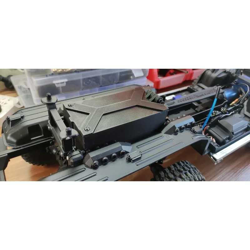 Hinged Flip Tool Box Fit 1:10 Traxxas TRX6, Factory Mount Position,Hold Screwdrivers And Spare Upgrade Parts/hinged storage case
