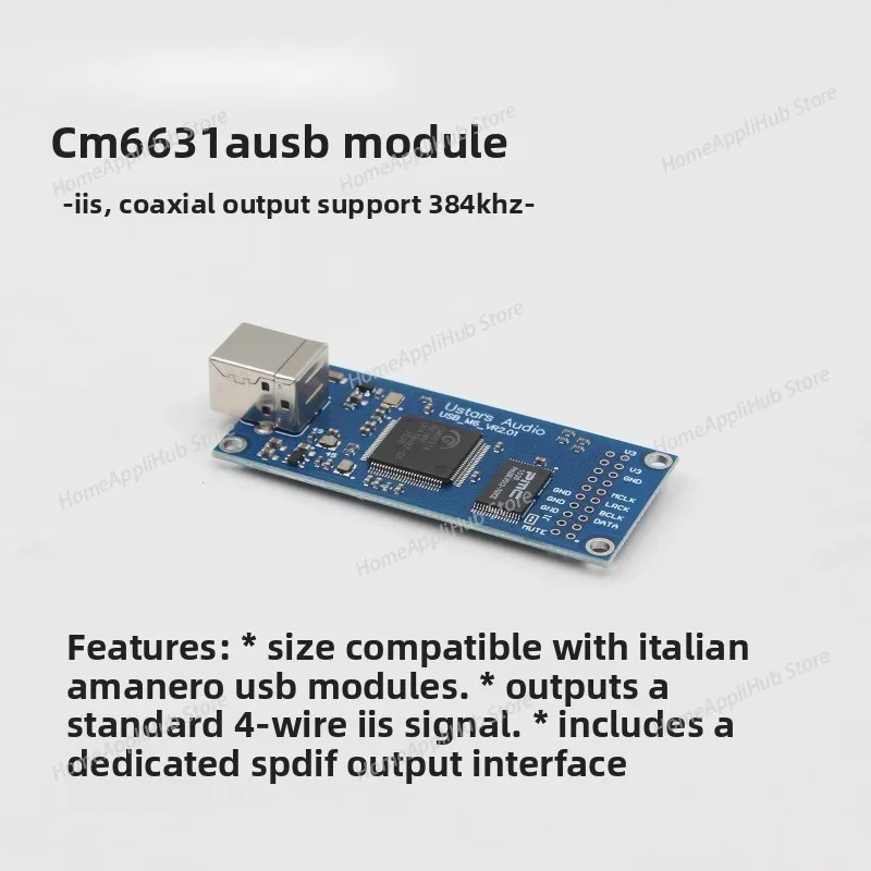 

CM6631A Цифровой интерфейс USB USB для коаксиального IIS I2S SPDIF, поддерживает 384 кГц