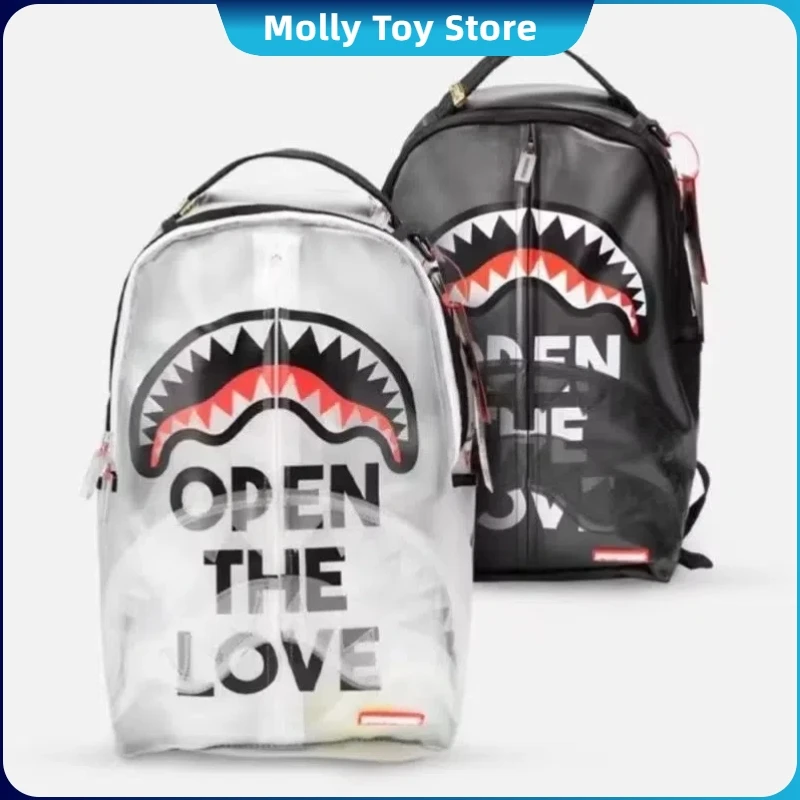 Sports Backpack Sg Spoof Shark Babes Student Transparent Darong Tide Brand Backpack Casual Travel School Bag Gift