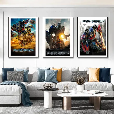 클래식 모던 영화 트랜스포머 캔버스 프린팅 아트 포스터 침실 사무실 거실 장식 모션 풍경 체육관 장식