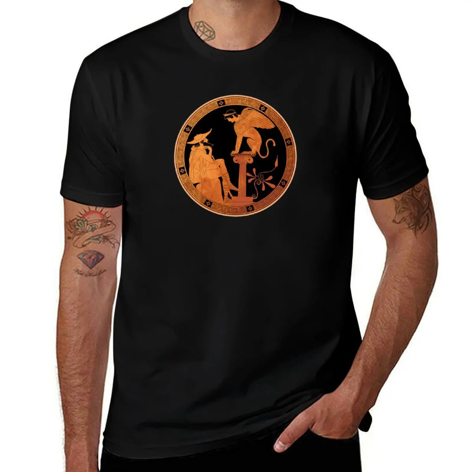 

Sphinx of Thebes - Ancient Greece T-Shirt essential t shirt man t shirt luxury man t shirts graphic T-shirt