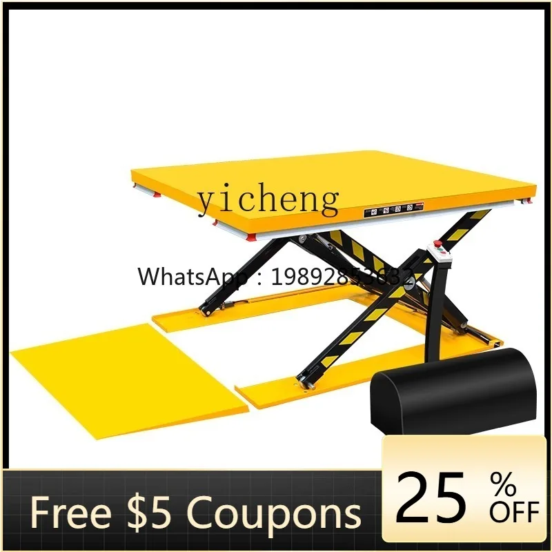 X-24 U-shaped fixed electric lifting platform car elevator car ultra-low type 1 ton 1.5 tons heterosexual