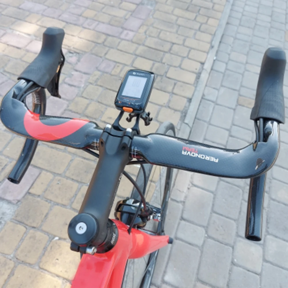 AERONOVA Carbon Fiber Road Bike Handlebar Bicycle Internal Winding Handlebar 31.8mm Red/Black/Silver Carbon Handlebars Bike Bars