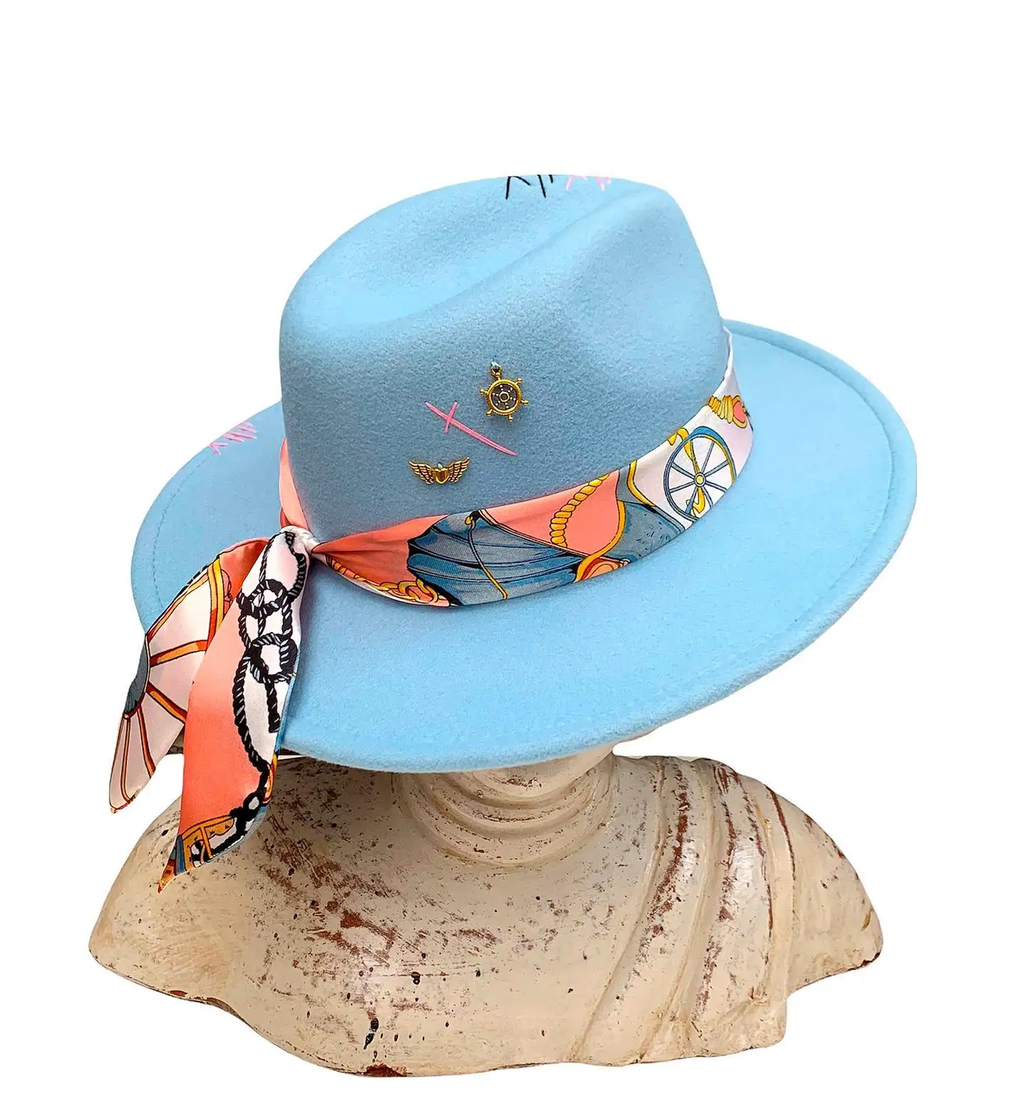 Handgenähte Fedoras-Mütze, unregelmäßige einfarbige Mütze, verstellbare Unisex-Mütze, Fedora-Filzhut, Jazz-Herbst-Winter-Mütze, Serpla Forecro – Detail 8