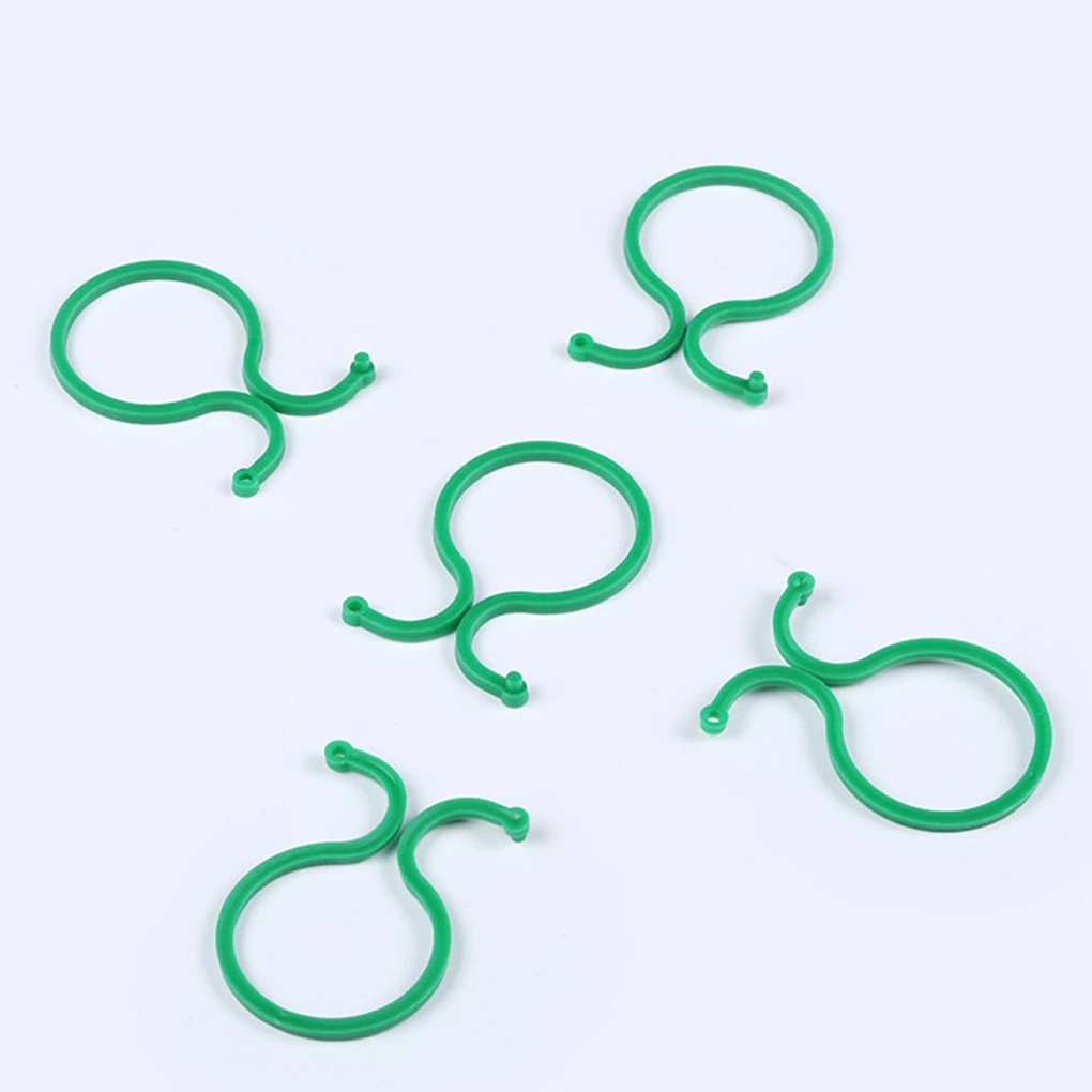 Vine Growing Clips Adjustable Garden Plant Fix Rings Reusable Plastic Vegetable Upright Clamps, 100pcs