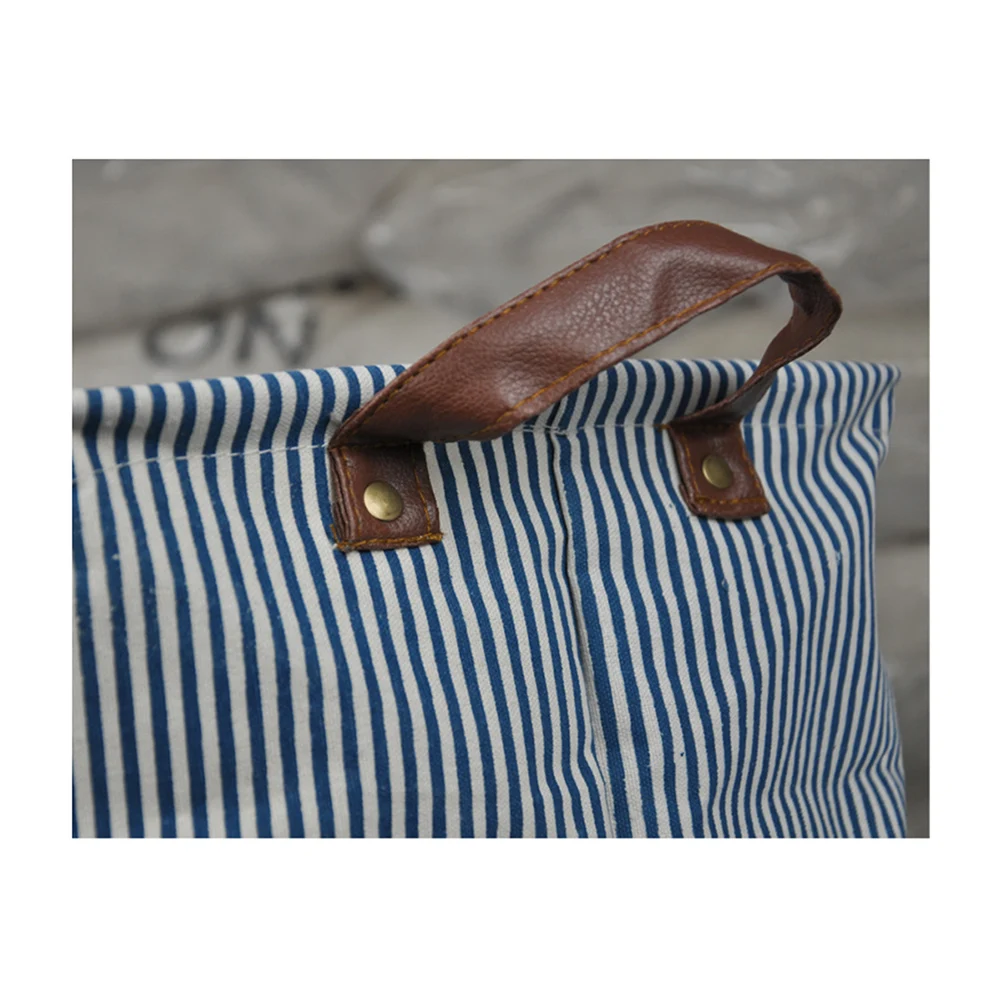 

Cotton Canvas Storage Box Large Capacity Foldable Bins Collapsible Clothes Basket ganizers Toys Bedroom Closet