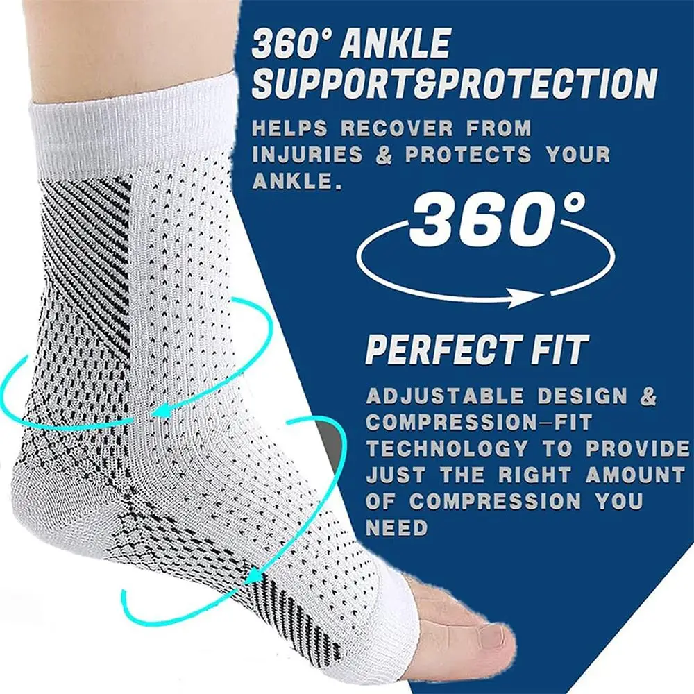 1Pair Neuropathy Socks Women Men Soothe Compression Socks for Neuropathy Pain, Ankle Brace Plantar Fasciitis Swelling Relief