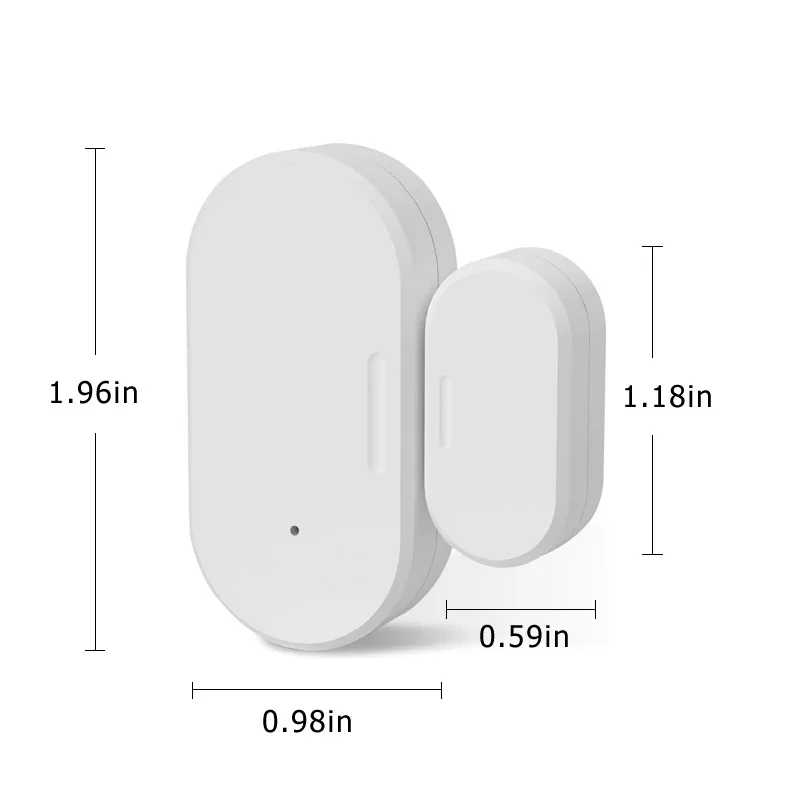 Imagem -06 - Zigbee-smart Door Contact Sensor Sensores de Janela para Automação Residencial Funciona com Home Assistant Hubitat Alexa Echo