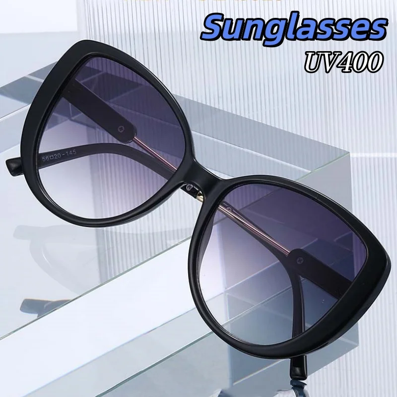 

New Women's UV Resistant Sunglasses Man High-end 2026 with Large Frames Korean Style Luxury Eyeglasses Street Photography