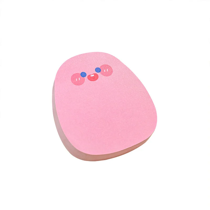 60 Sheets Kawaii Memo Pad Cute Colored Emoticon Sticky Notes Perfect for Girls and Leaving Messages,  Sticking Paper