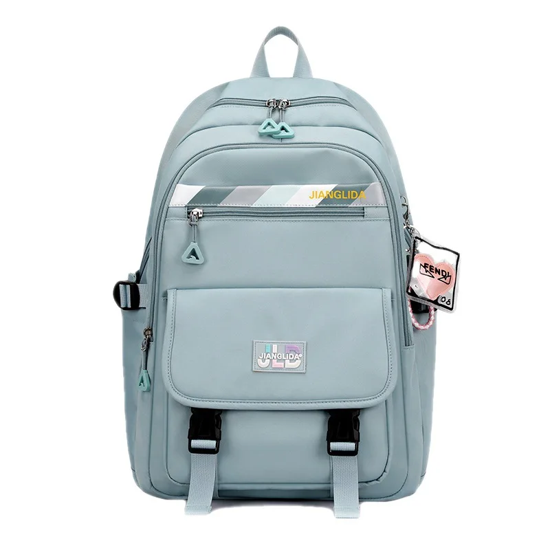 Teenagers School Bags for Girls Junior High School Students Backpacks Women Kawaii Bag Kids Knapsack Solid Bookbag Lady Packsack