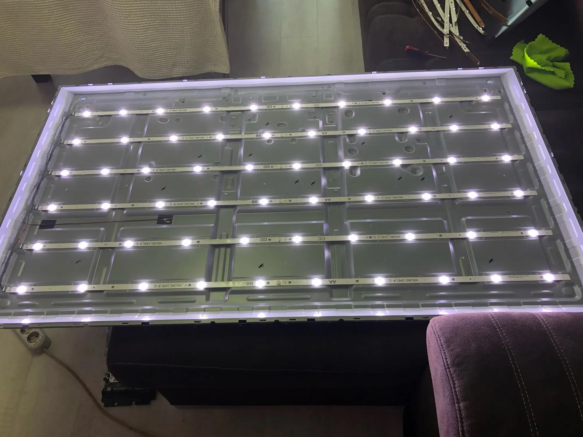 

New LED strip For innotek 17Y 65inch_A SSC 65UJ63_UHD_A B C D 65LJ624V 65UJ5500 65UJ6050 65UJ6300-CA 65UK6100 EAV64054501