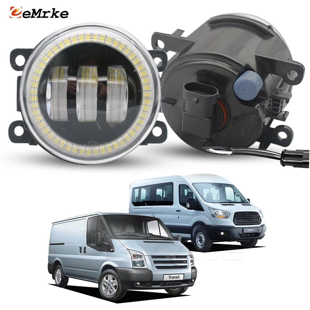 

Светодиодные противотуманные фары OEM-стиля с функцией DRL для Ford Transit V347 V348 2006-2018, передние бамперные дневные ходовые огни, замена заводских.