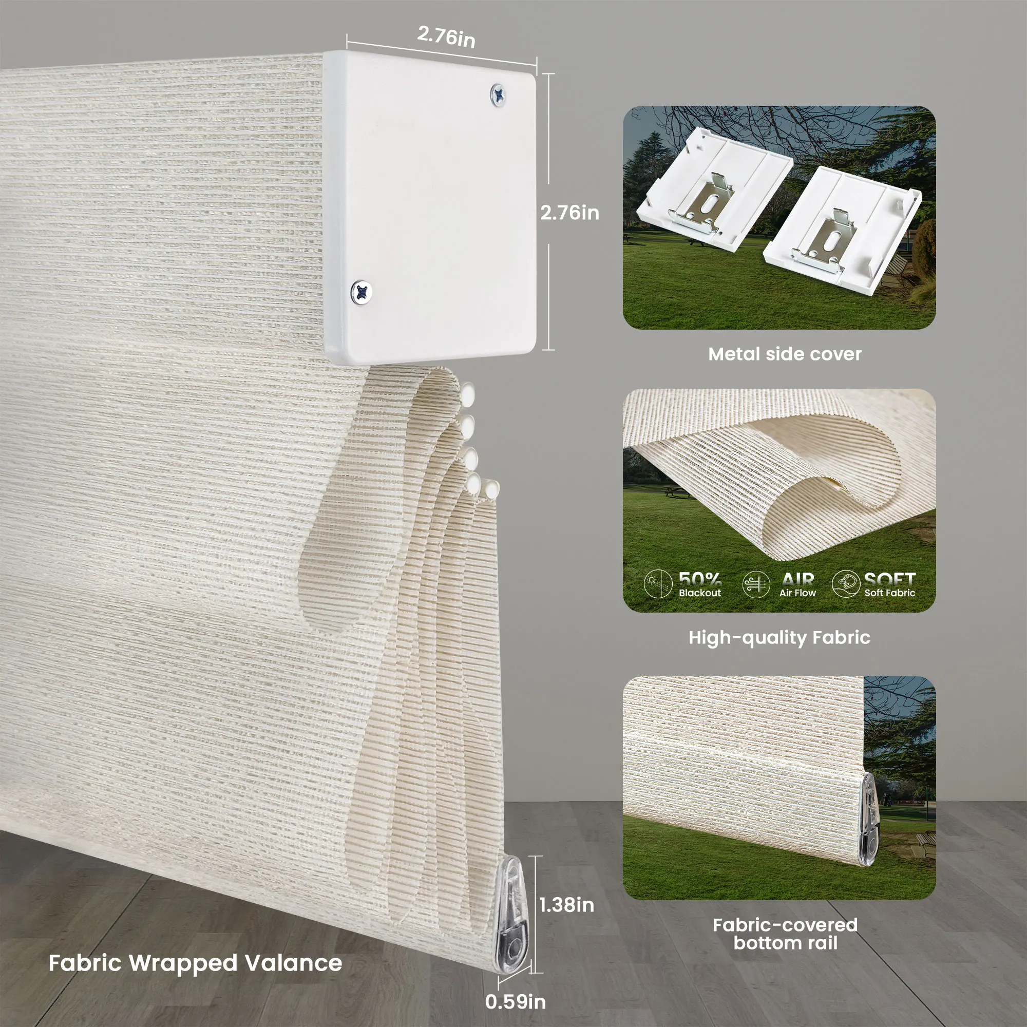 Zigbee Alexa Tuya Google Matter Electric Automatic Smart Remote Control Blackout Motorized Roller Shades Roman Blinds For Window