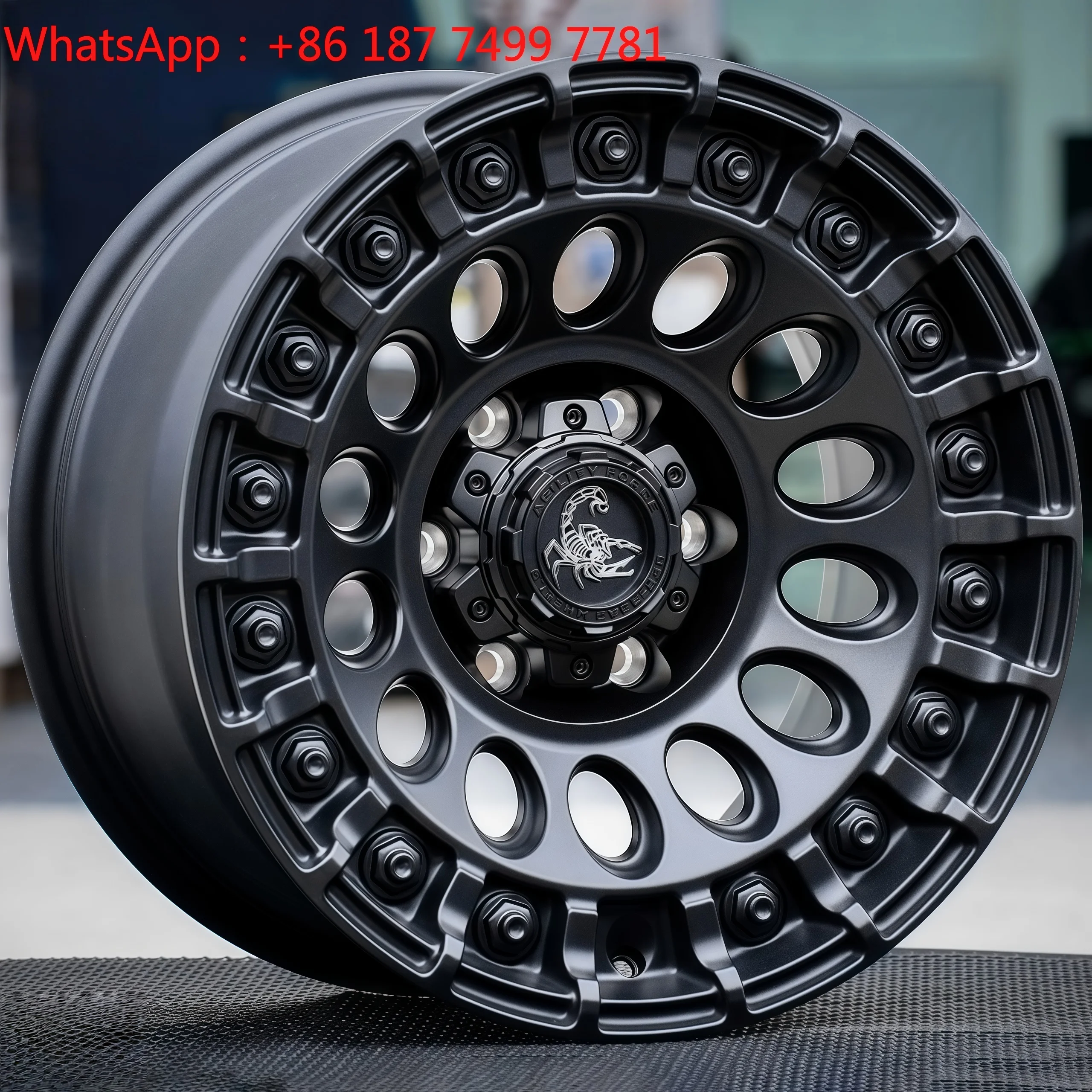 

2024 New Factory Sales Super Overload 4x4 Wheel Rims 15-20 Inch 5X150 6x139.7 6x114.3 5x127 5x114.3 5x165.1 Anti-slip Ring