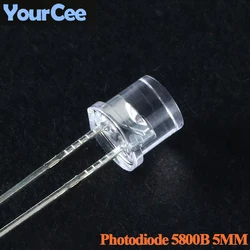 Diodes photorésistantes inoffensives, résistance LDR, diode LED dépendante de la lumière, 5mm, 5800B, 20 pièces, 5 pièces