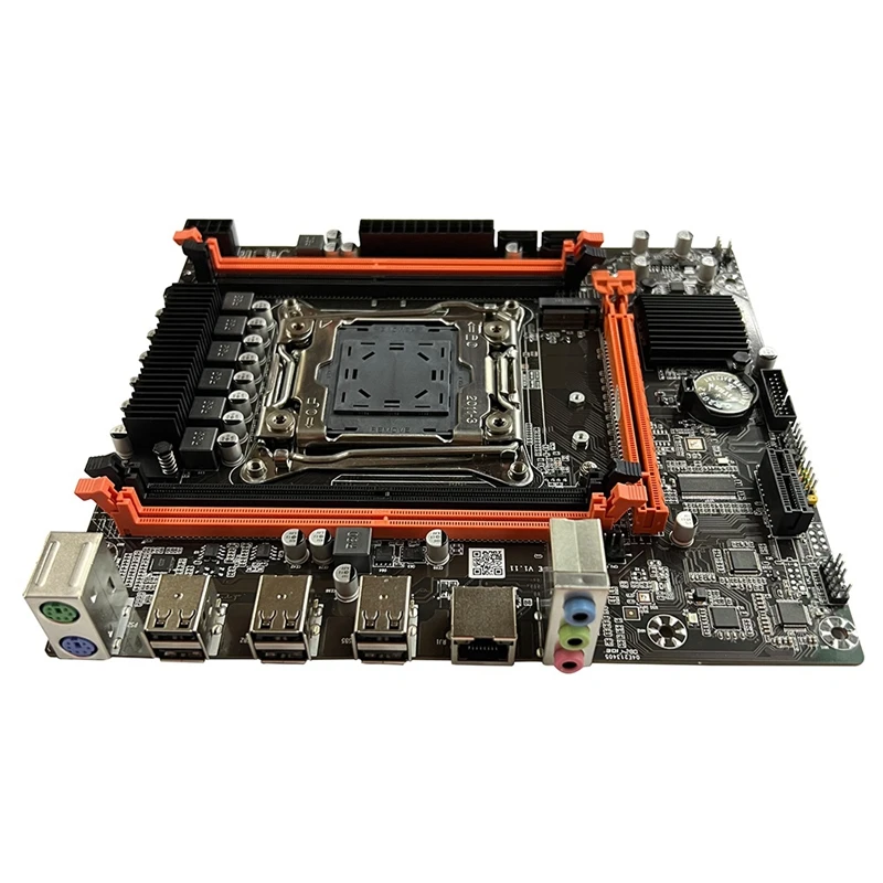 Scheda madre desktop X99E Dual Channel Supporta 4XDDR4 RECC RAM PCIE X16 Nvme Gigabit Scheda LAN Scheda madre del computer