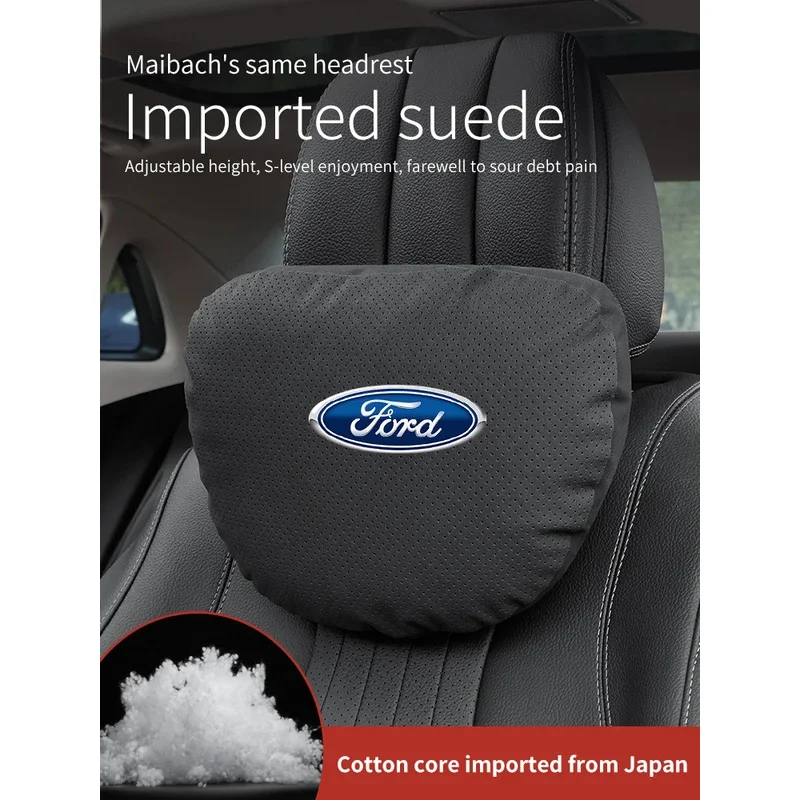 

For Ford Focus Fiesta Fusion Explorer Edge Kuga Mondeo ST F150 Ecosport Ranger Car Headrest Neck Support Seat Soft Neck Pillow