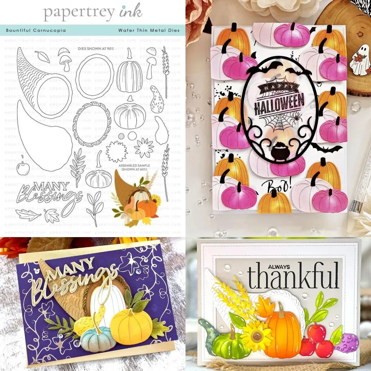 Bountiful Cornucopia Metal Cutting Die For Diy Scrapbooking Crafts Maker Photo Album Template Handmade 2024 August New