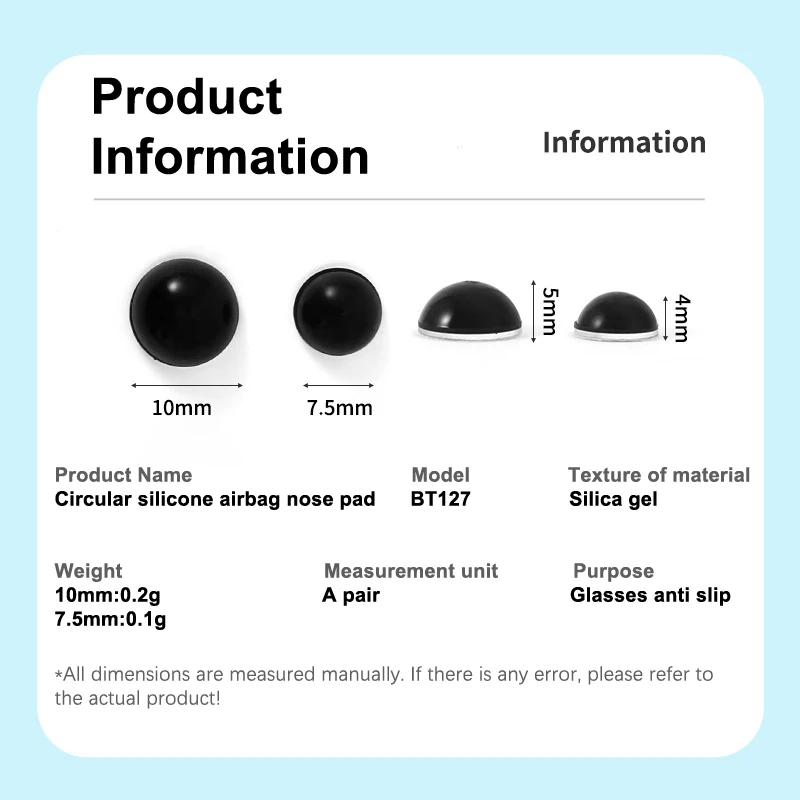 مكافحة زلة النظارات الأنف يدعم سيليكون النظارات غير مرئية وسادة هوائية مخدات أنف للنظارة شفافة لينة ذاتية اللصق حامل الأنف