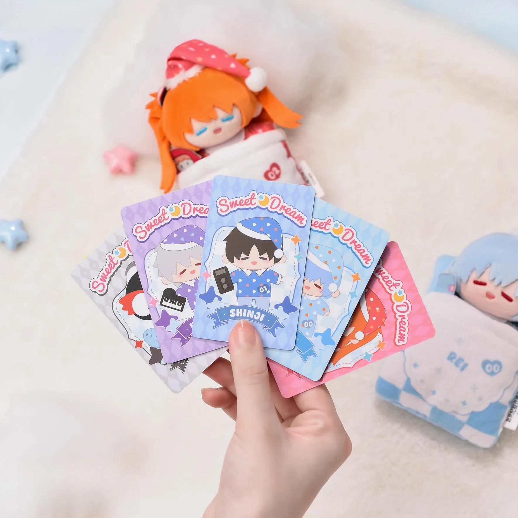 Kawaii النيون جينيسيس Evangelion أفخم بطاقة كم حامل ألعاب من نسيج مخملي حقيبة سحر محشوة اللعب أنيمي الطرفية الهدايا الزخرفية