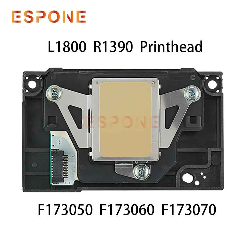 ESPONE High Quality R1390 L1800 F173050 F173060 Photo PrintHead forRX580 1390 1400 1410 1430 1500W R260 R270 R330 R360 Printer