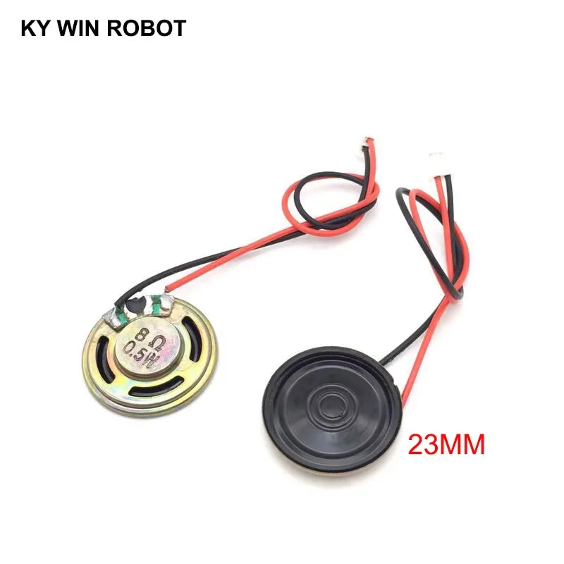 

2pcs New Ultra-thin speaker 8 ohms 0.5 watt 0.5W 8R speaker Diameter 23MM 2.3CM thickness 5MM with PH2.0 terminal wire length 10