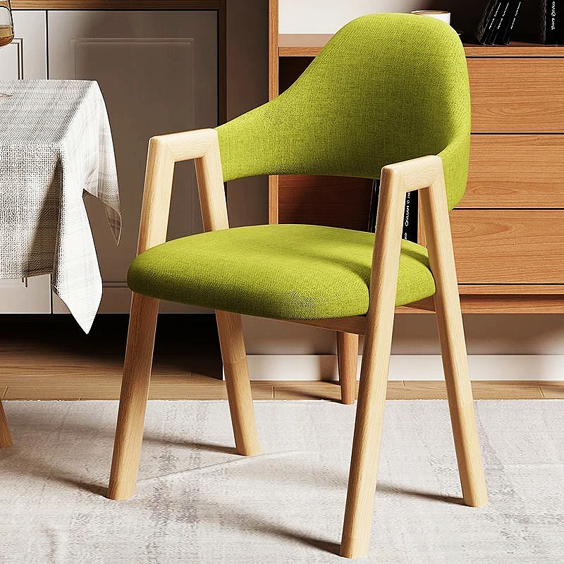 Simple Durable Breathable Dining Chair Home Solid Wood  Back Dining Chair Sitting  A Long Time Not Tired Moda Home Furniture