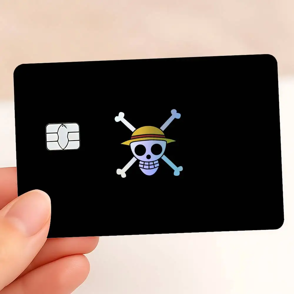 One Piece Holographic Sticker Laser Film Shinny Skin For Debit Credit Bank Card