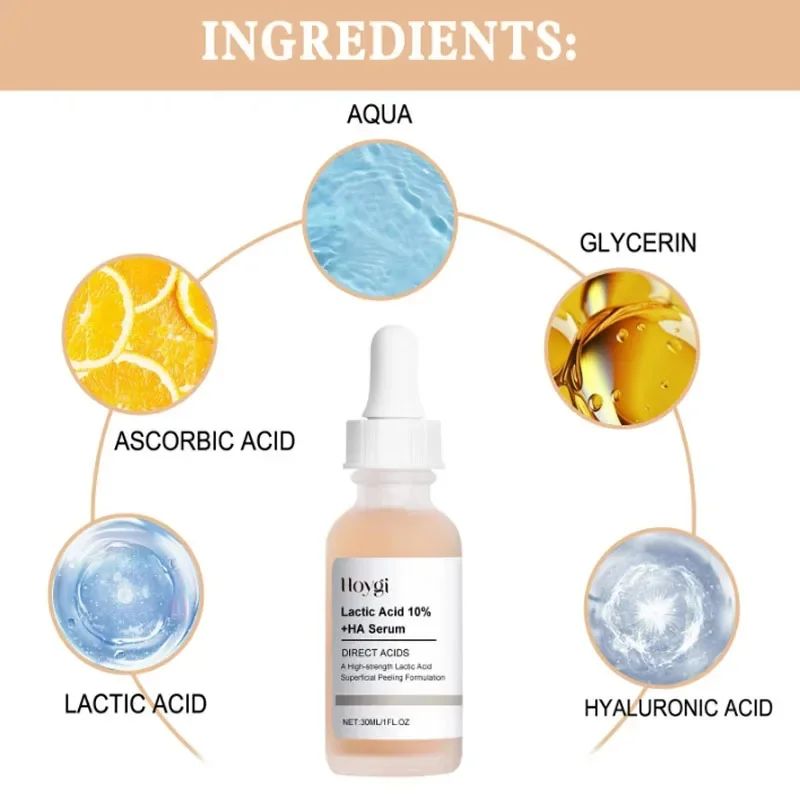 Lactic Acid Shrink Pores Serum Fast Large Pores Removal Firming Skin Essence Firming Smoothing Nourishing Repair Face Skin Care - Image 5