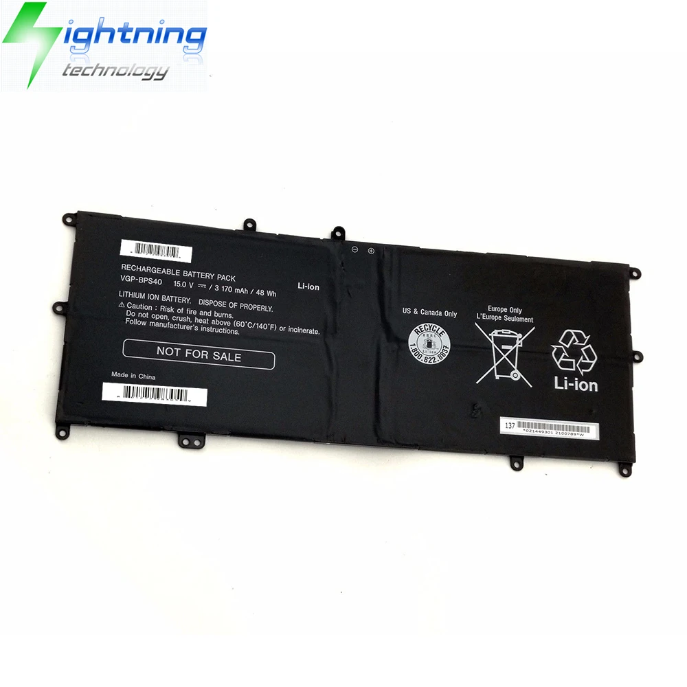 Imagem -03 - Bateria Original Genuína do Portátil para Sony Vaio Flip Svf 15a Svf15n17cxb Vgpbps40 Bps40 Vgp-bps40 15v 3170mah Novo