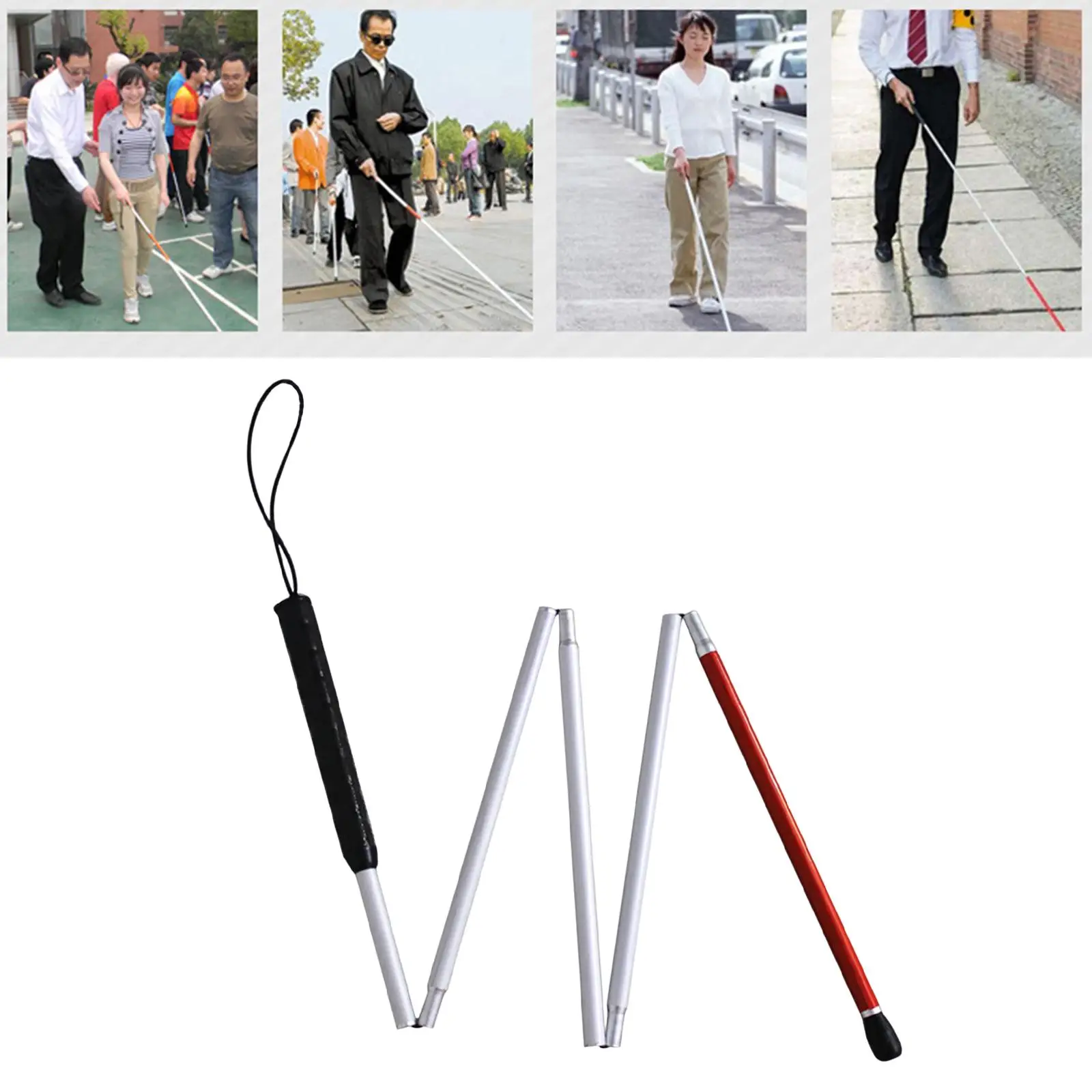 Adjustable Folding Cane for Seniors - Portable and Easy to Use