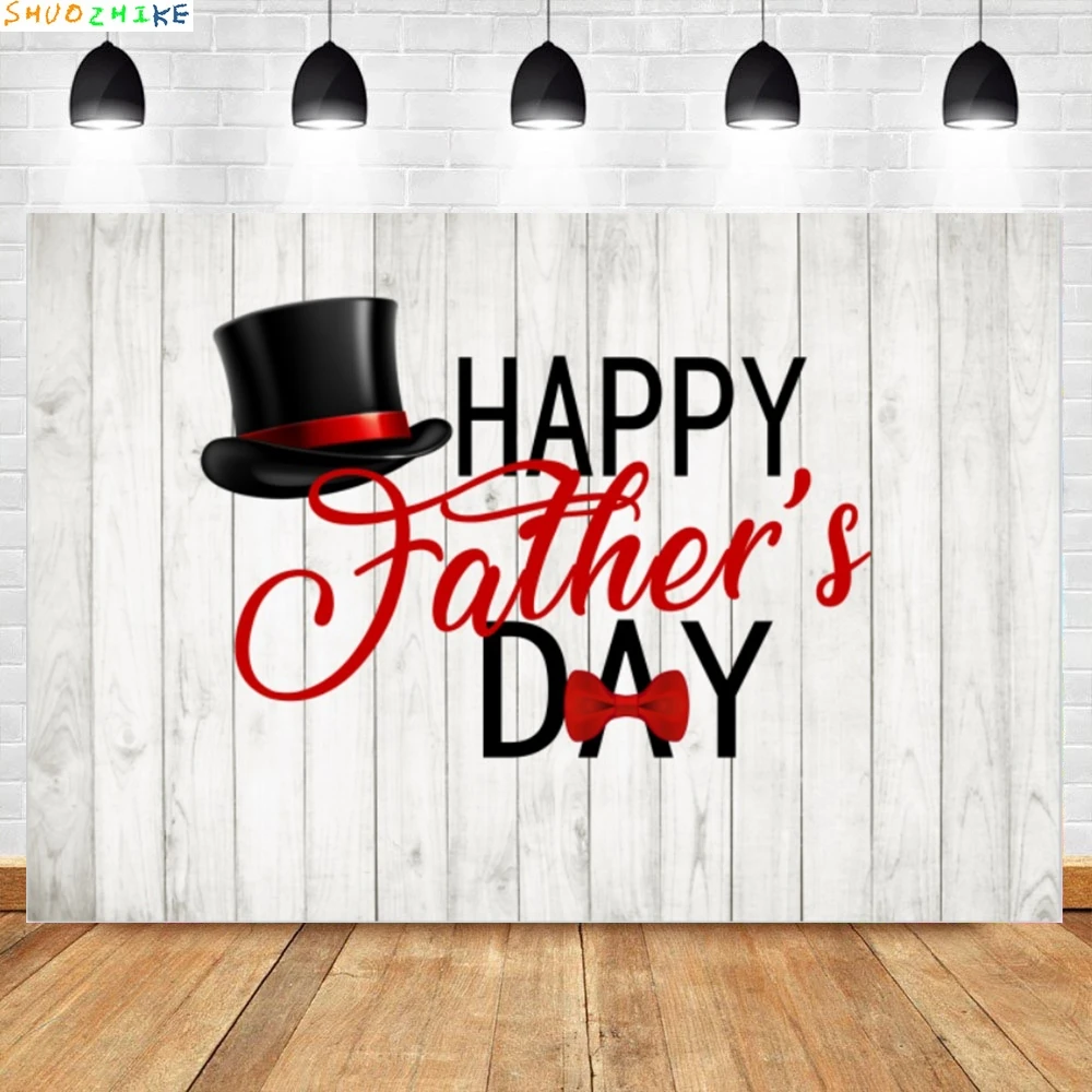 

Happy Father's Day Backdrop For Photography Wood Texture Dad Mr Father Party Banner Photo Background For Photo Studio Photocall