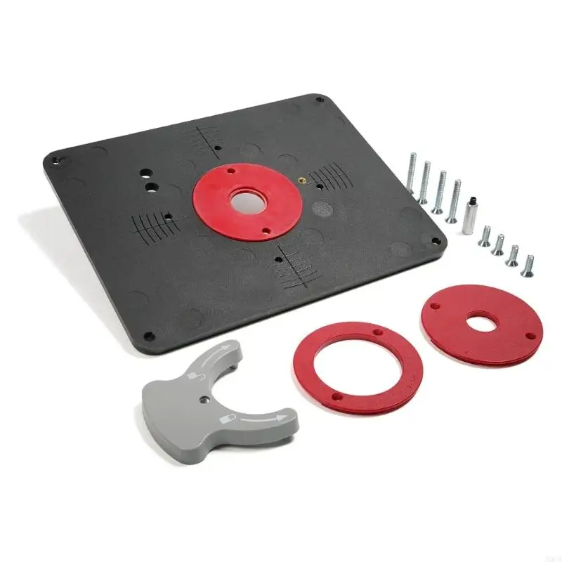 M6CB Router Table Insert Plate Nonslip Surfaces for Ensures Safety During Use
