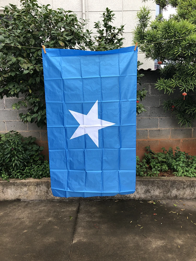 Z-ONE FLAG 3x5 ft Somalia flag 90X150cm polyester hanging Somalia flag Indoor Outdoor Home decoration