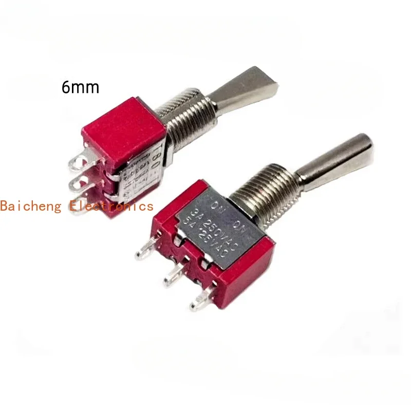 10PCS 3-foot 2-speed flat handle toggle switch T8013-UHBQ rocker arm pull model airplane remote control