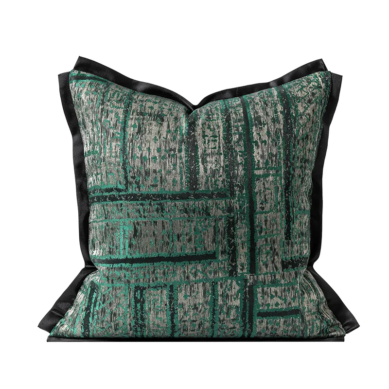 

Luxury Green Cushion Cover Sofa Pillow Cover 45x45cm Square Polyester Pillow Case Bedroom