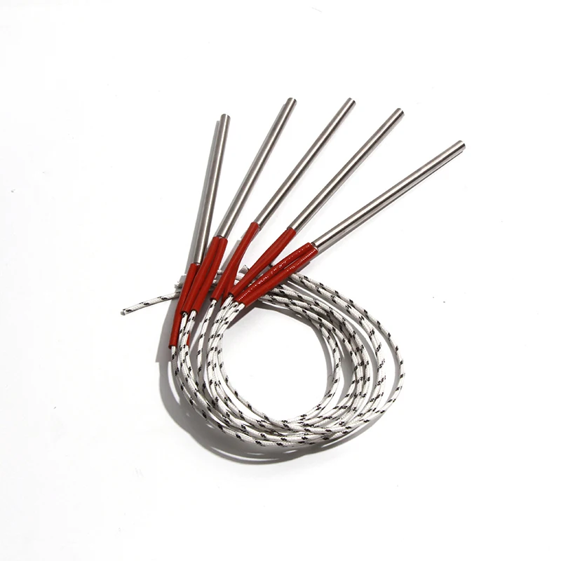 LUJINXUN 5 шт. 6 мм 25 ~ 35 мм 316SUS трубчатый нагреватель с одной головкой и двойным картриджем 110 В/220 В/380 В 60 Вт/70 Вт/80 Вт электрический нагревательный элемент