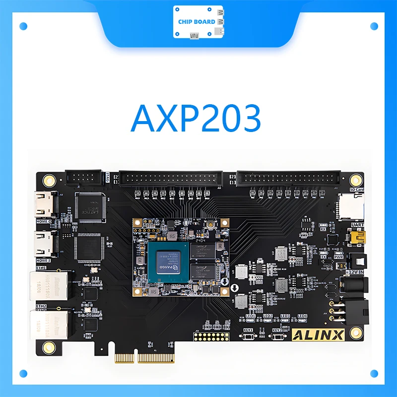 

Плата и комплект Dev AXP203 FPGA с логотипами Pango PG2L200H